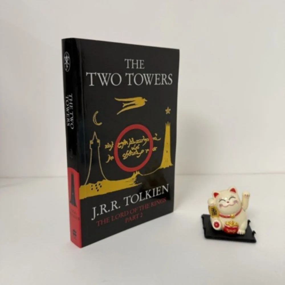 The Two Towers By J.R.R. Tolkien LOTR Book 2 Epic Fantasy Helm's Deep Battle Frodo & Sam Journey Classic Novel