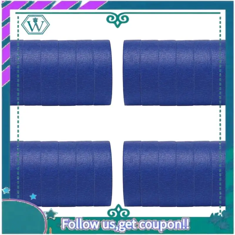 

A75Q-Blue Малярная лента для художников, 1 дюйм, DIY или профессиональный художник (24 упаковки, 22 ярда в рулоне)