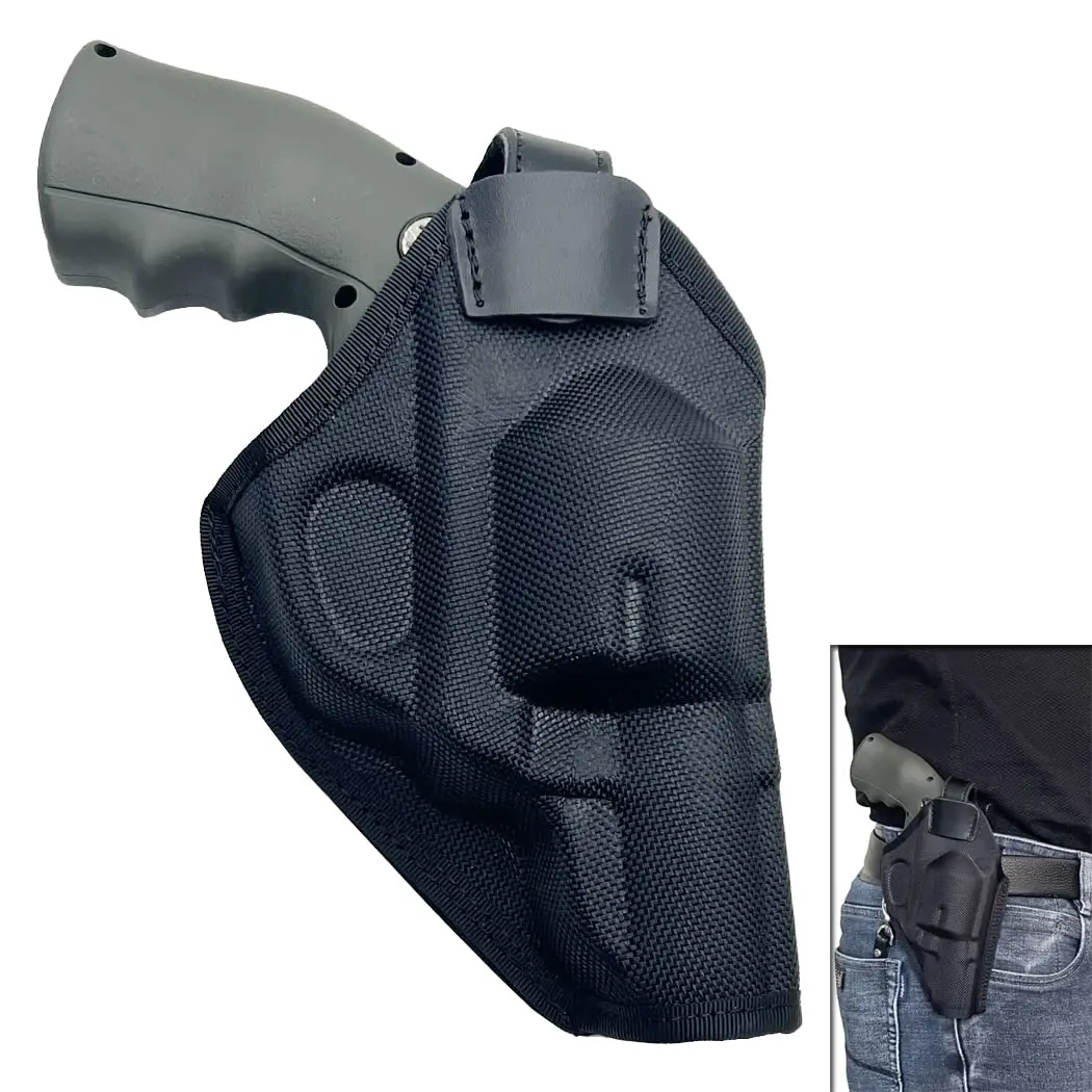 

Nylon Owb Holster Oxford Cloth Revolver Holster Molded Cowhide Revolver Holster Fits Gp100 Smith Wesson Model 357 Magnum 7-Shot