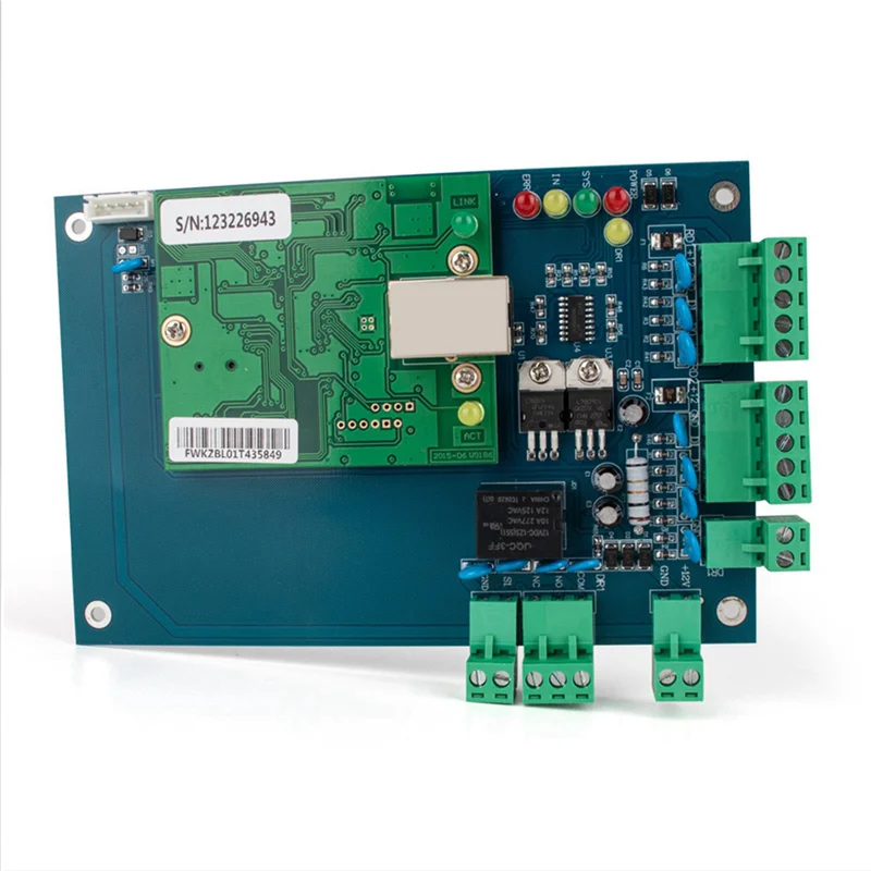 ABGI-2X ACB-002 TCP/IP Rete Wiegand 26 Scheda di controllo del pannello di accesso alle presenze per 2 porte