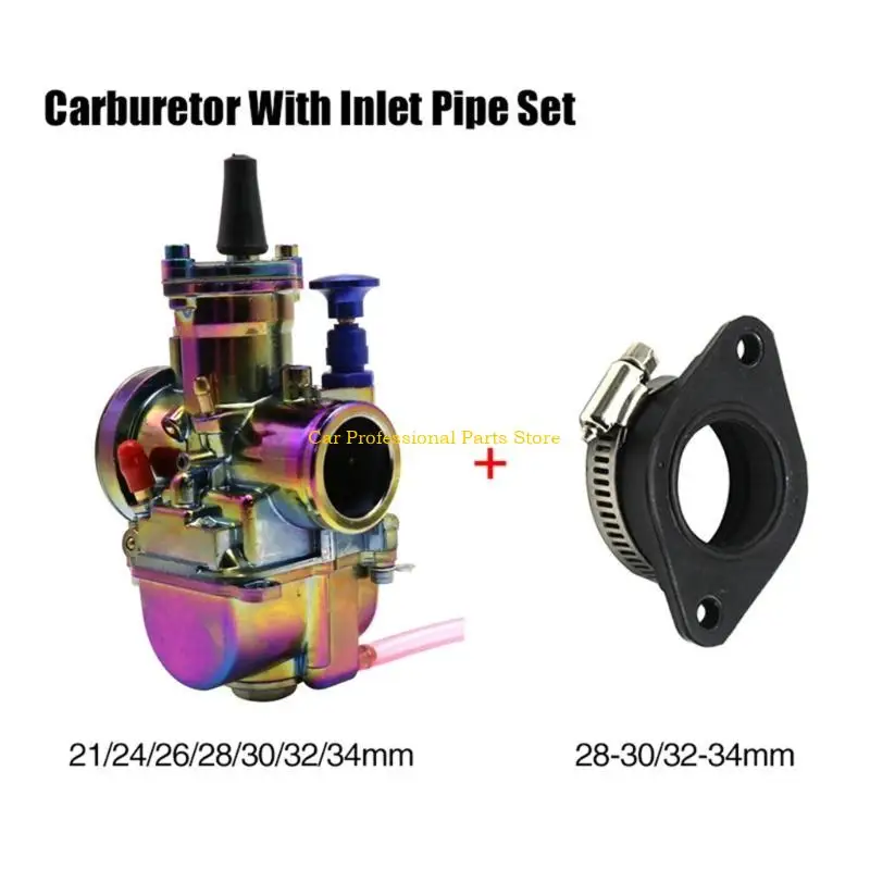 

R53D 21 24 26 28 30 32 34mm Carb Carburetor Power For 50cc 90cc 100cc 125cc 150cc 250cc 300cc 350cc Motorbike