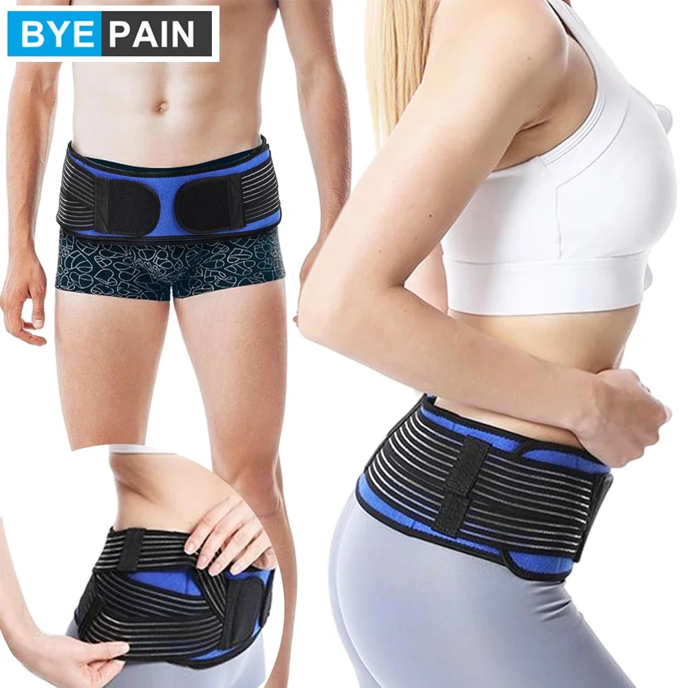 Adjustable Si Joint Belt for MenWomen,Breathable Anti-Slip Sacroiliac Belt for Relieve Si Joint,Sciatic,Pelvic Sacral Nerve Pain