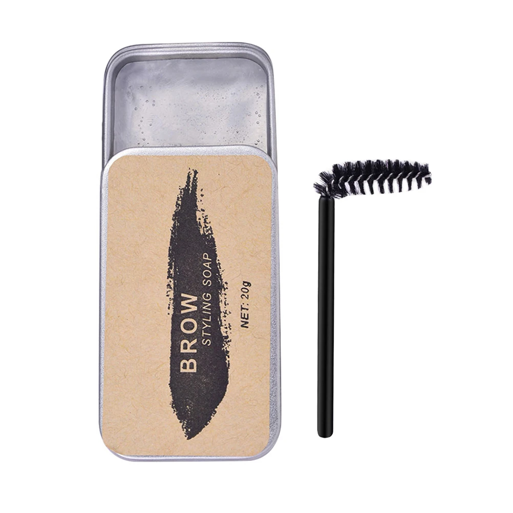 Gel coiffant sauvage, savon de maquillage longue durée incolore, outil de mise en forme des sourcils, ne se décolore pas, crème de teinture pour sourcils pour femmes, stéréo