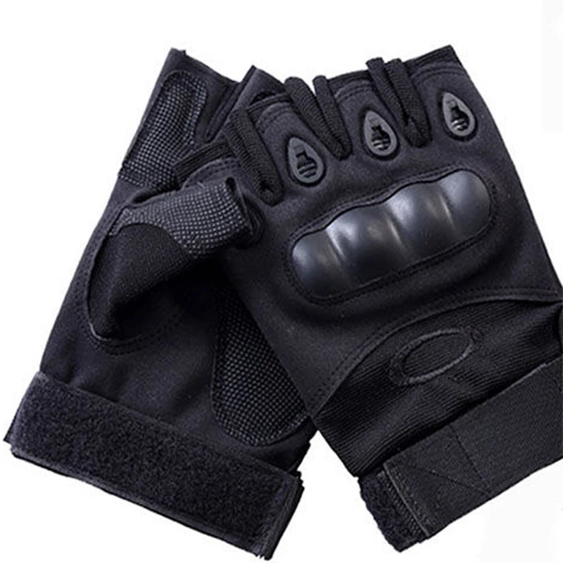 Gants sans doigts fonctionnels, pour hommes, pour le cyclisme en plein air, demi-référence, tactiques, type moto, gants de fitness