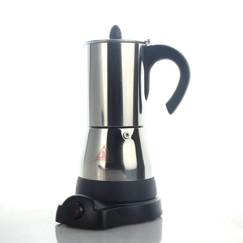 Electrical Espresso Coffee Maker 1-6 Cups Moka Pots 220V Euro Plug 304 Stainless Steel Mocha Pot