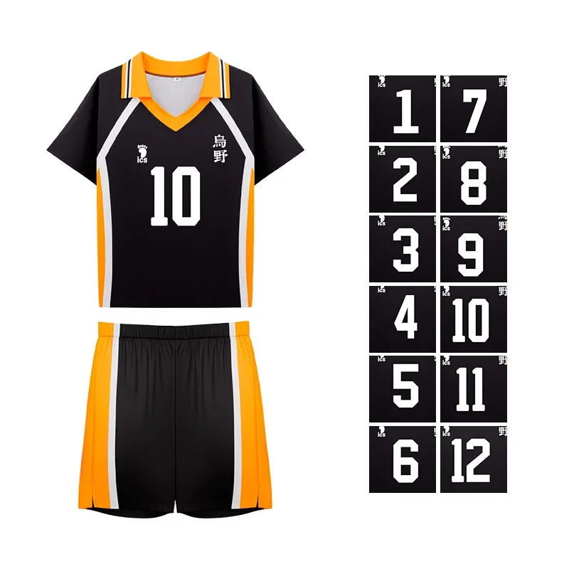 Volleyball Boys Karasuno School Uniform Anime Cosplay Costumes Hinata Cos Outfits Shoyo Sports Shirt Halloween Costume Role Play