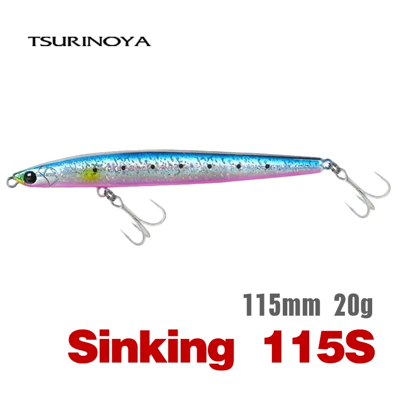 TSURINOYA Sinkender Pencil GRIFFIN 115S Weitwurfköder Max. 80m Schlankes Tungsten-System 115mm 20g Salzwasser-Angelköder Harter Köder Modell