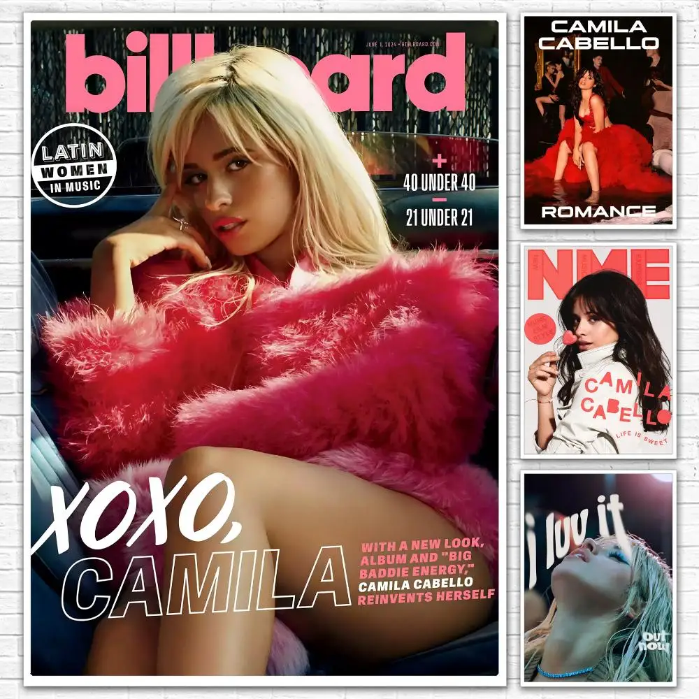 Latin Pop Singer C-Camila Cabello Poster All-match HD Waterproof Self-Adhesive Wall Art Sticker For Home Bedroom