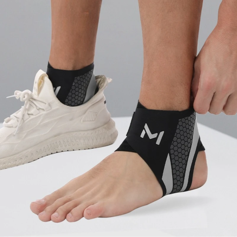 Compression Ankle Support Ankle Protection Brace Anti-Sprain One-Piece Design Suitable for Basketball Soccer Running Protection