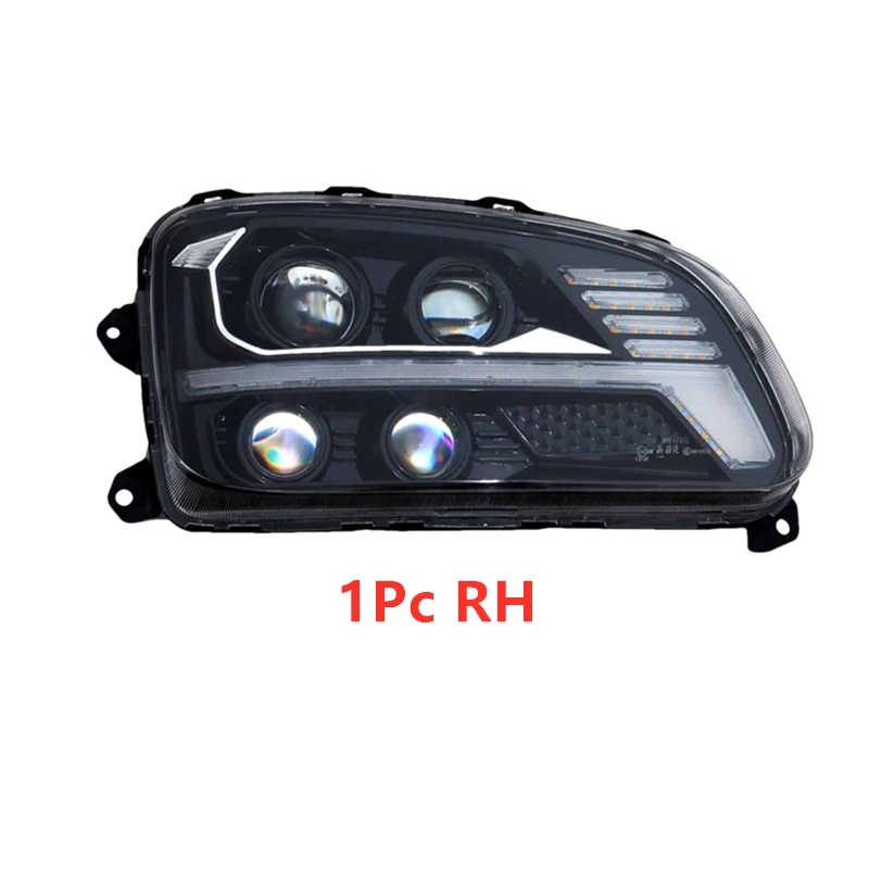 1Pc RH/ LH 24V Full LED Headlight Assembly For HINO 700/500