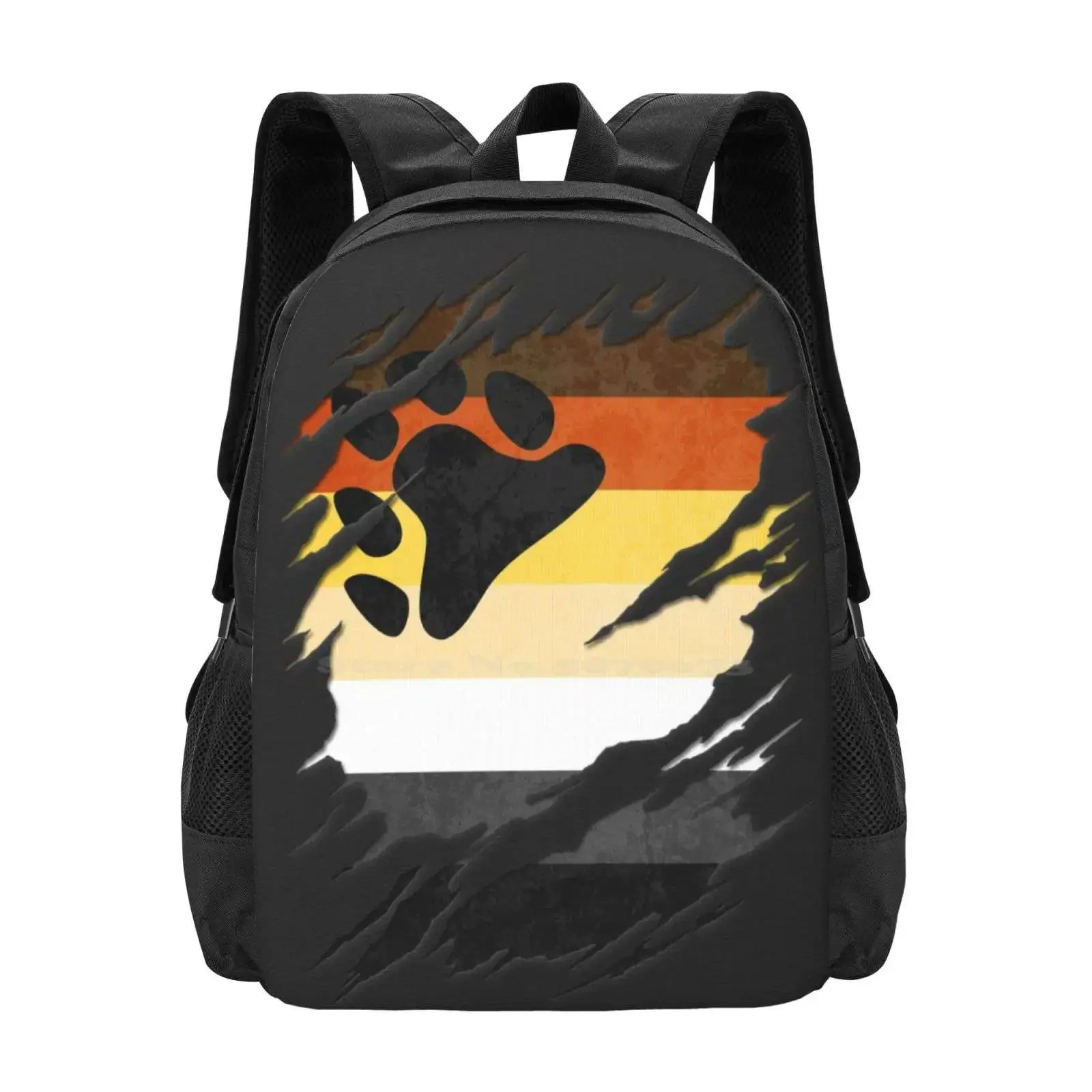 

Gay Bear Pride Flag Ripped Reveal Hot Sale Schoolbag Backpack Fashion Bags Gay Bear Flag Gay Bear Pride Flag Lgbtq Gay Man
