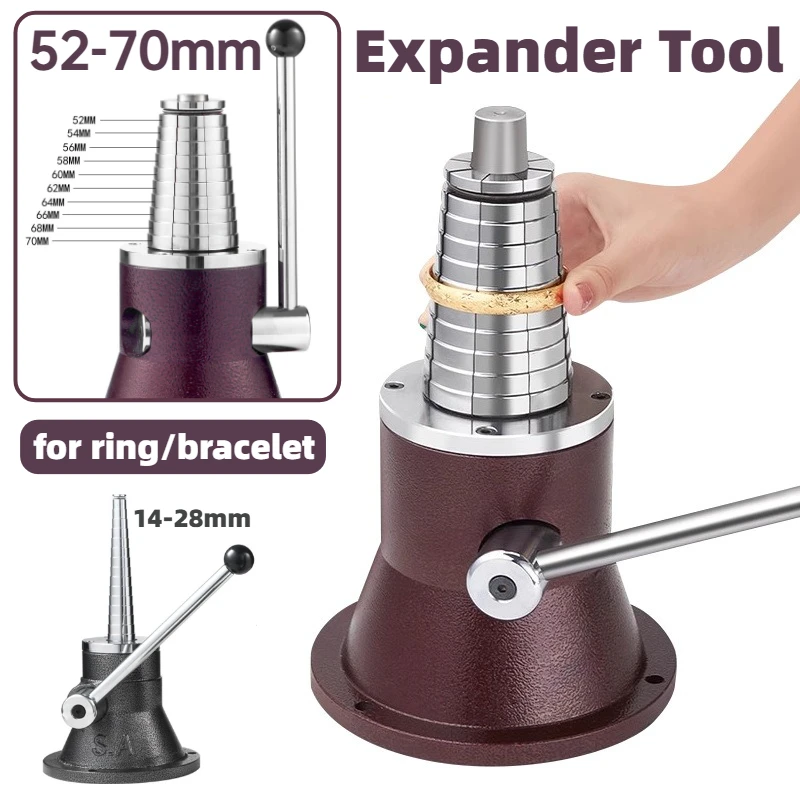 

Набор инструментов для расширения колец/браслетов для обработки, ремонта и коррекции ювелирных изделий, идеально подходит для мастеров-ювелиров и любителей DIY-изделий.