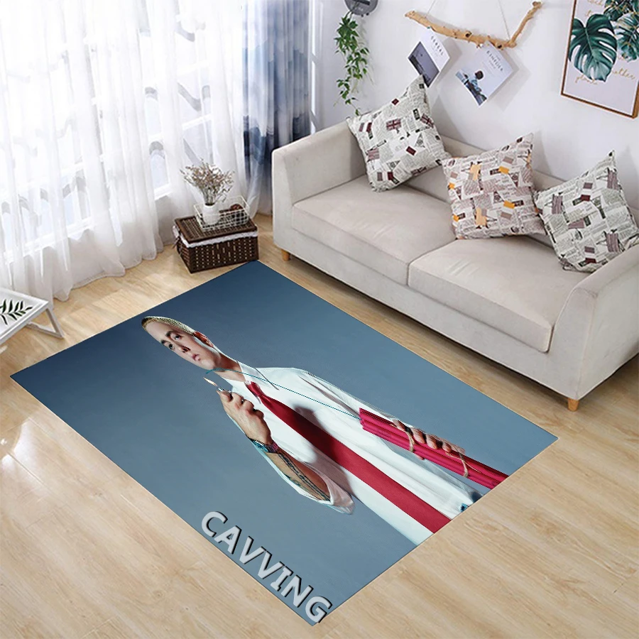 EMINEM  3D Print Carpets Flannel  Rugs Anti-slip Large Rug Carpet  Home Decoration for Living Room Bedroom Home Decor   Z01