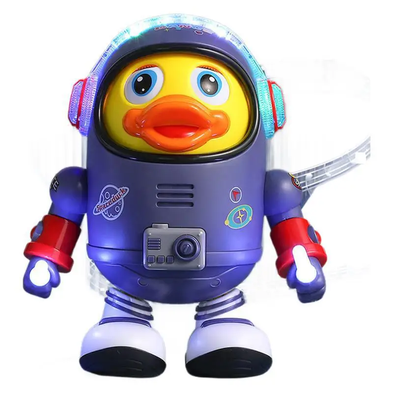 Vendita calda Duck spaziale danzante elettrico, giocattolo robot che canta e ondeggiano, regalo educativo interattivo per l'apprendimento dei bambini