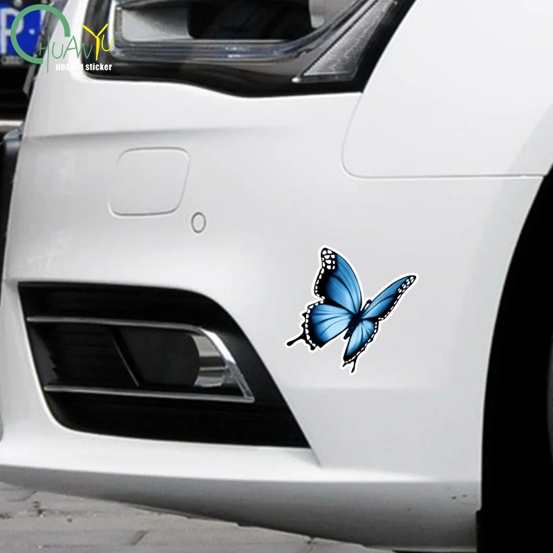 Colorful butterfly car windows, motorcycle bumper stickers, decals, notebook luggage stickers, reflective waterproof stickers