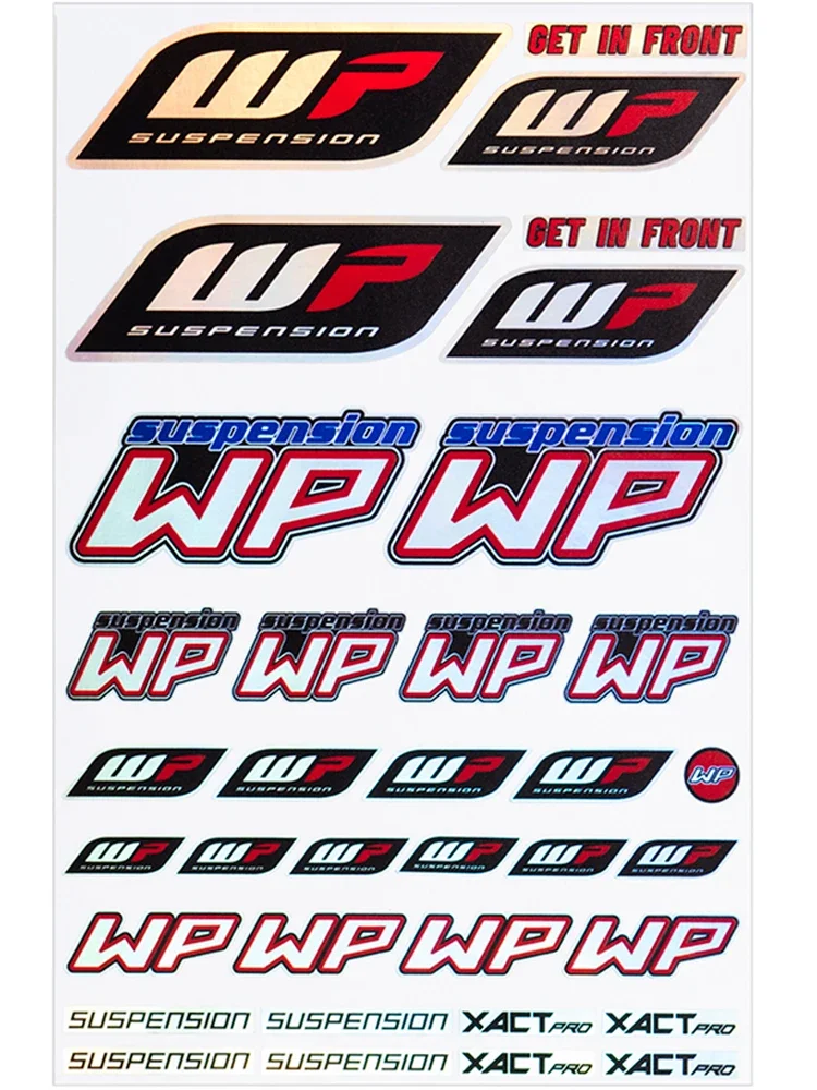 قوس قزح الليزر WP تعليق XACTpro احصل على FORONT ملصق صدمة المثبط ملصق ل Duke KTM كاواساكي هوندا فيسبا دوكاتي