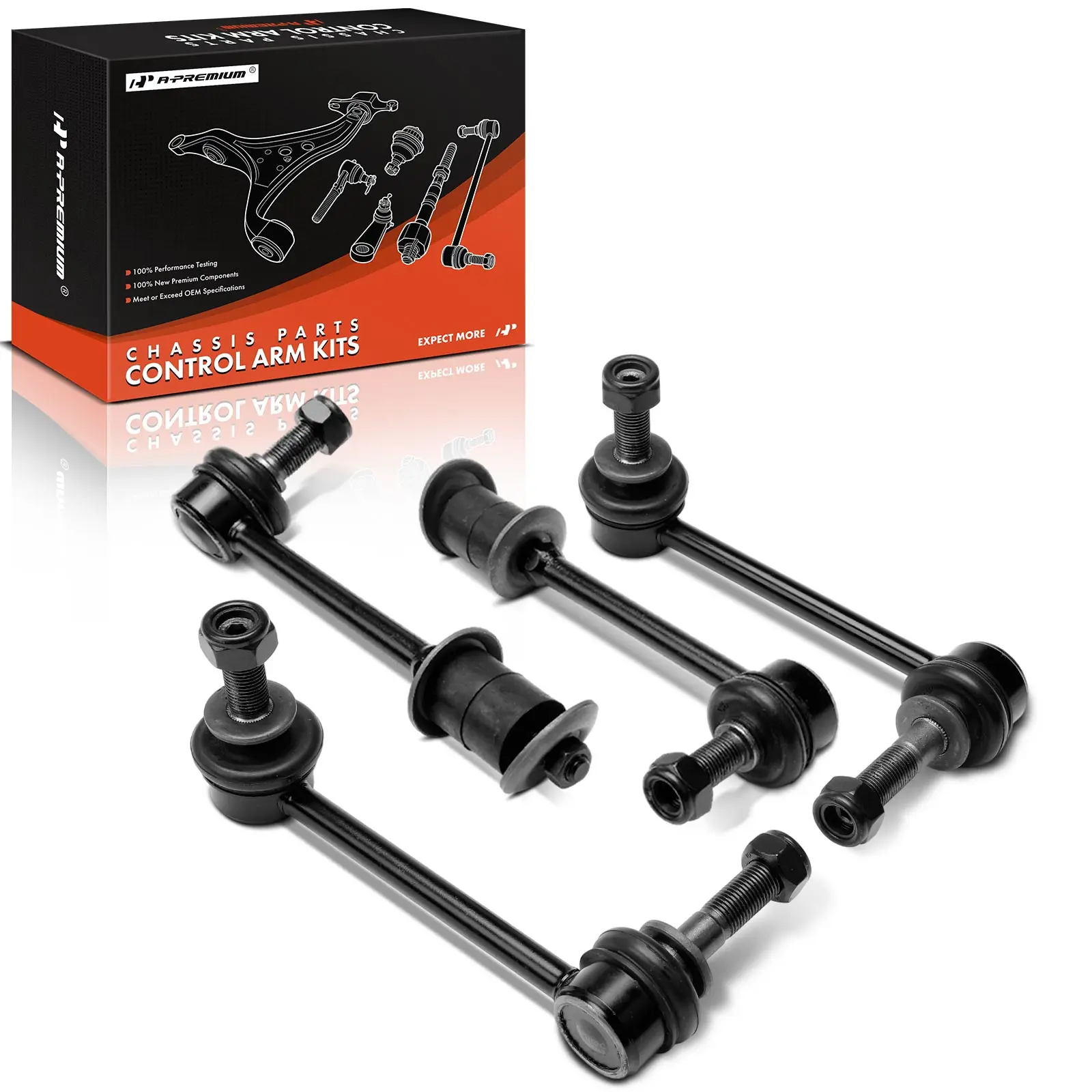 A-Premium 4x Front & Rear Sway Bar Link Kit for Toyota 4Runner 2003-2022 FJ Cruiser 2007-2014 Lexus GX470 2003-2009