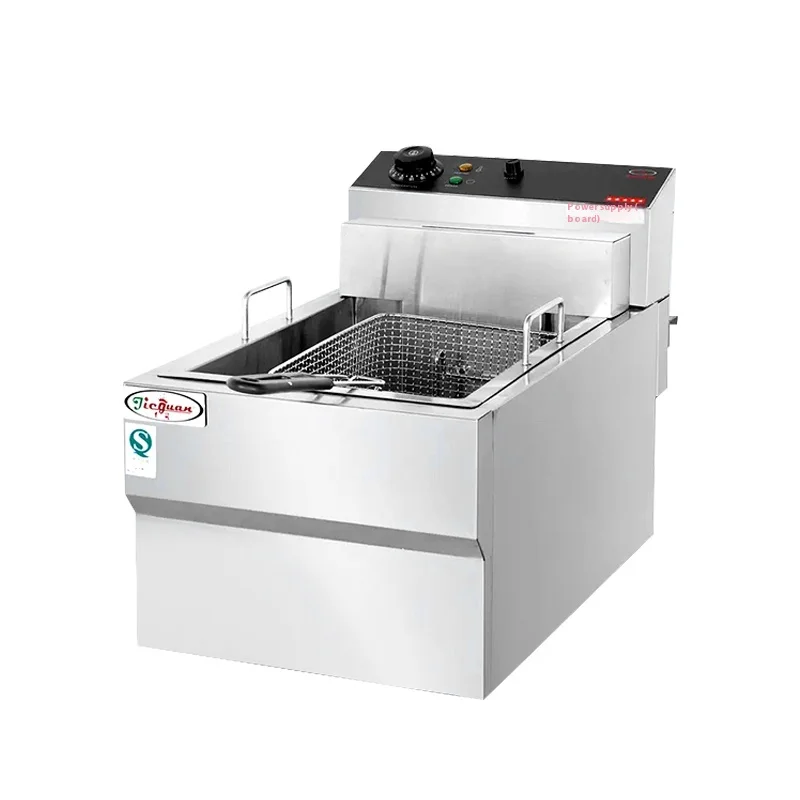 

Commercial Electric Double Cylinder Fryer Large Capacity Oil Automatic Constant Temperature Control Chicken Fryer