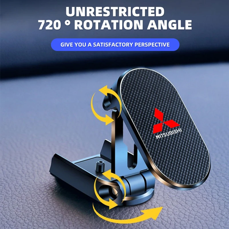 Folding Magnet Cell Phone Stand in Car GPS Support for Mitsubishi Space Star Lancer 9 Outlander Xl Eclipse Cross Asx Pajero