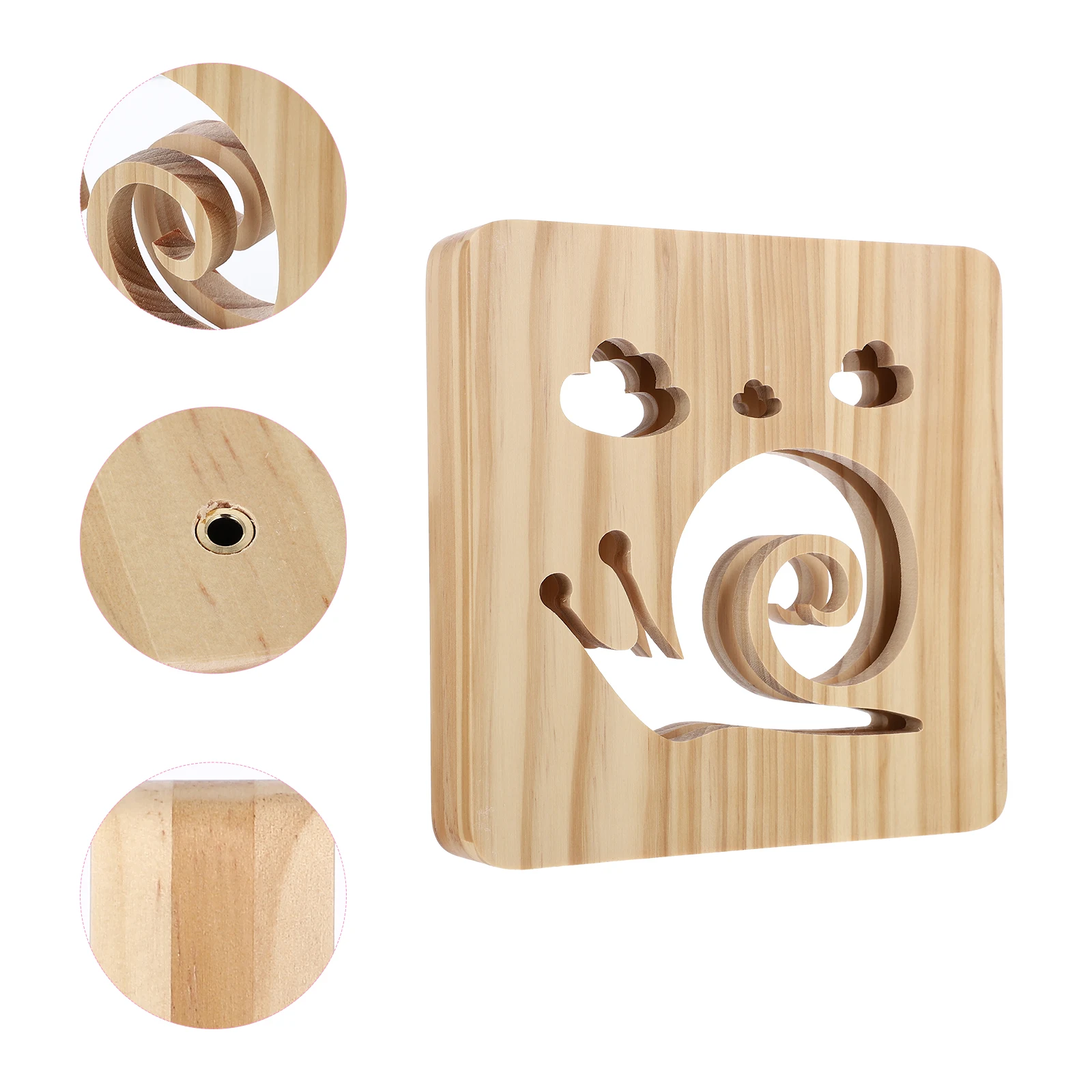 

3D Wooden Lamp Light Creative USB Cable Hollow Carved Bedroom Lights Baby Room Dorm Living Room Office Compatible USB