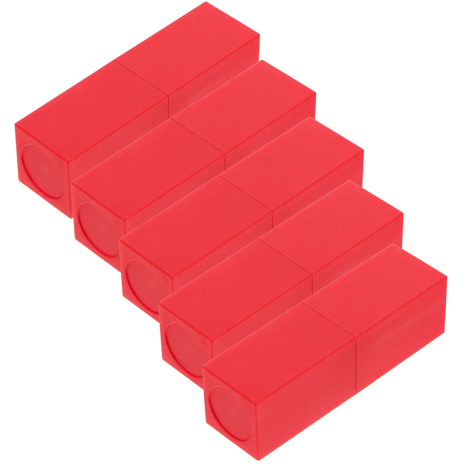 5 stuks DIY lippenstiftbuis lege lippenbalsemfles hervulbare container sterke magnetische sluiting hoge kwaliteit ABS-constructie