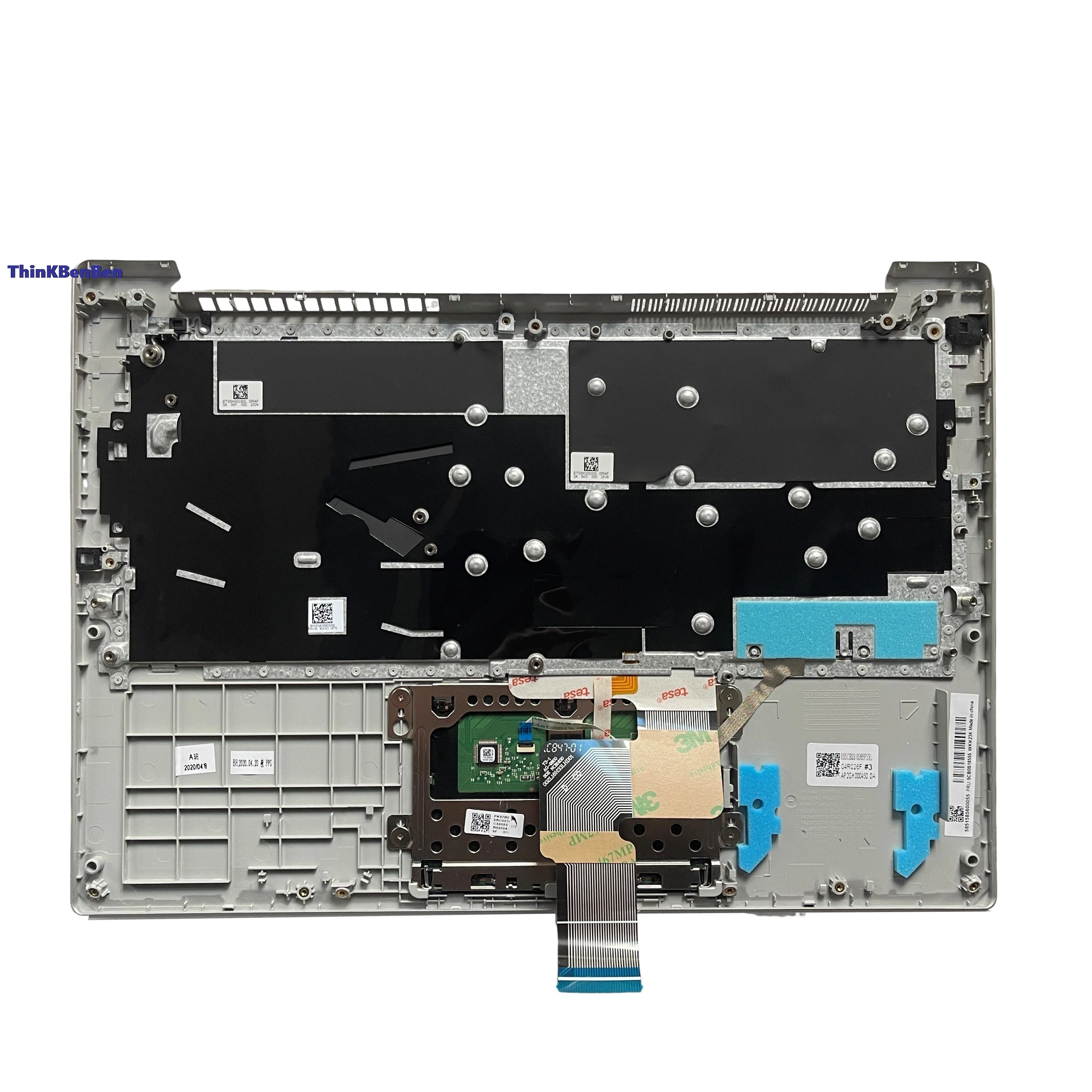 Imagem -05 - Coreano Platinum Cinza Teclado Caixa Superior Capa Palmrest Shell para Lenovo Ideapad S340 14 14iwl 14api 14iil 14iml 5cb0s18527 kr