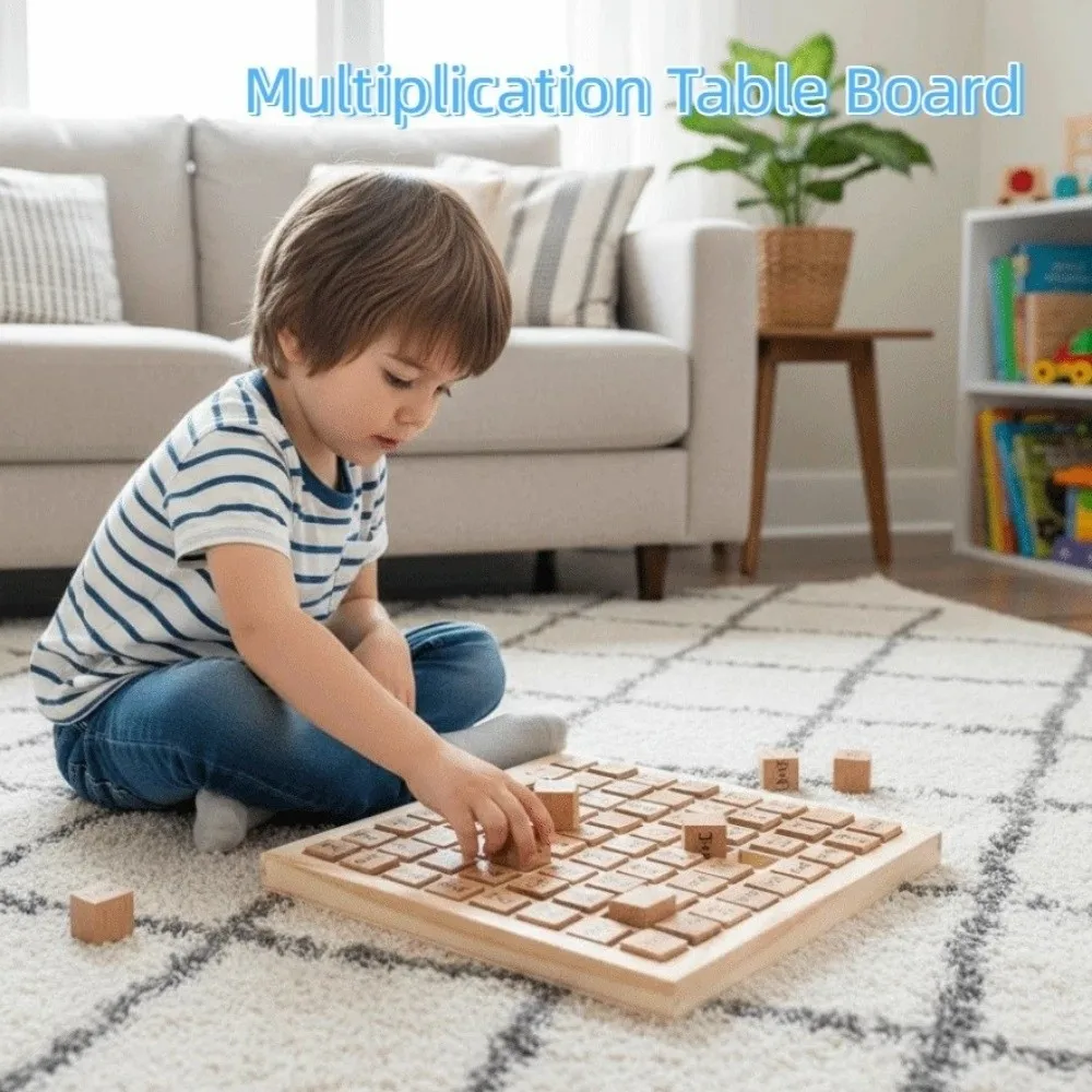 Zählen Blöcke Multiplikation Tisch Bord Holz Gehirn-boosting Mathematik Bildung Spielzeug Interaktive Bunte Puzzle Lernen Spielzeug