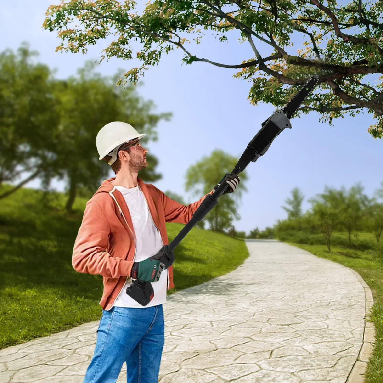 

Electric Pole Chain Saw Tree Branch Limb Log Bush Trimmer Pruner Garden Tools