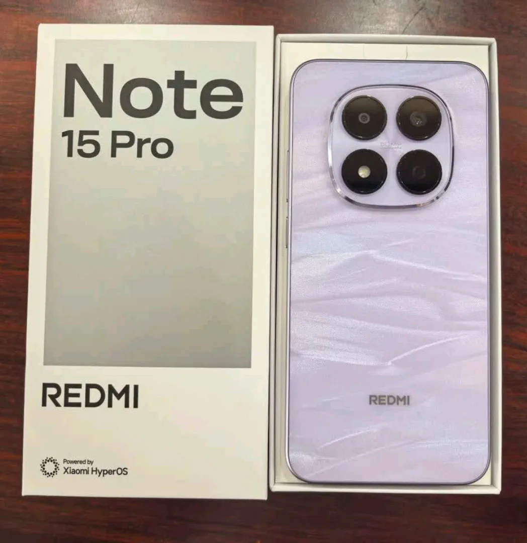 كاميرا Xiaomi Redmi Note 15 Pro الإصدار الصيني 256 جيجابايت/512 جيجابايت 6.83 بوصة 1.5 كيلو أبعاد شاشة 7400-Ultra 50 ميجابكسل + 20 ميجابكسل بطارية 45 وات 7000 مللي أمبير في الساعة