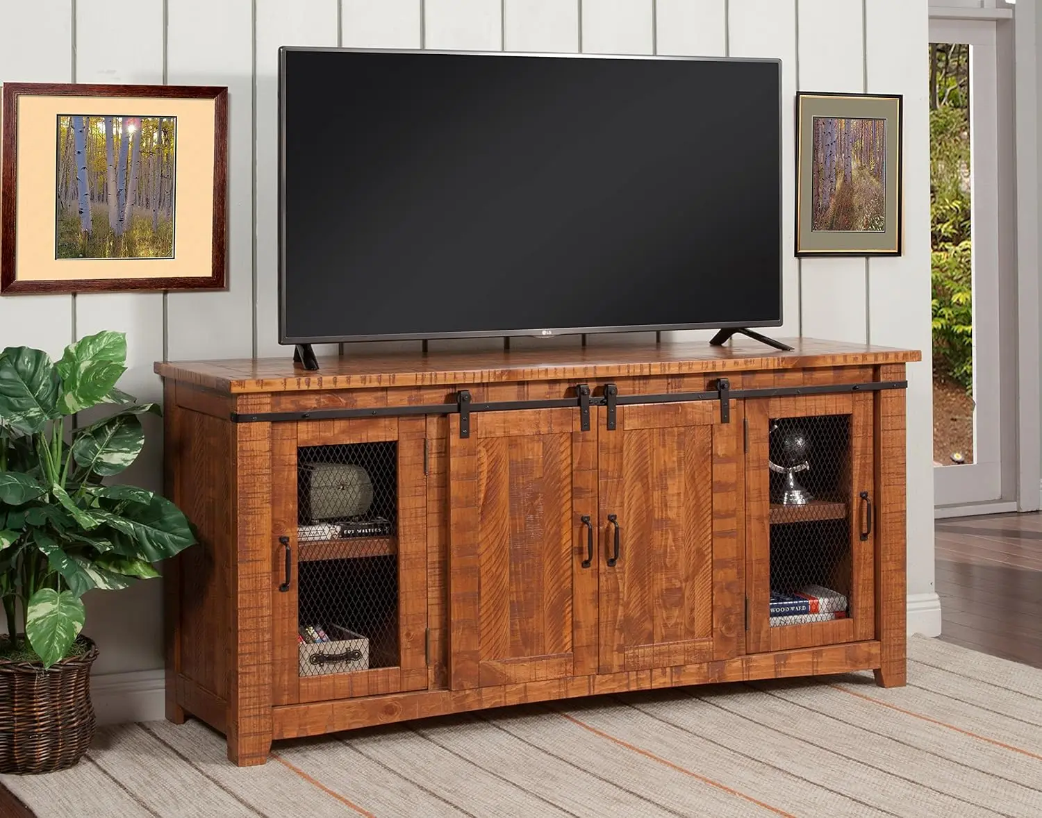 Solid Wood TV Stand 65