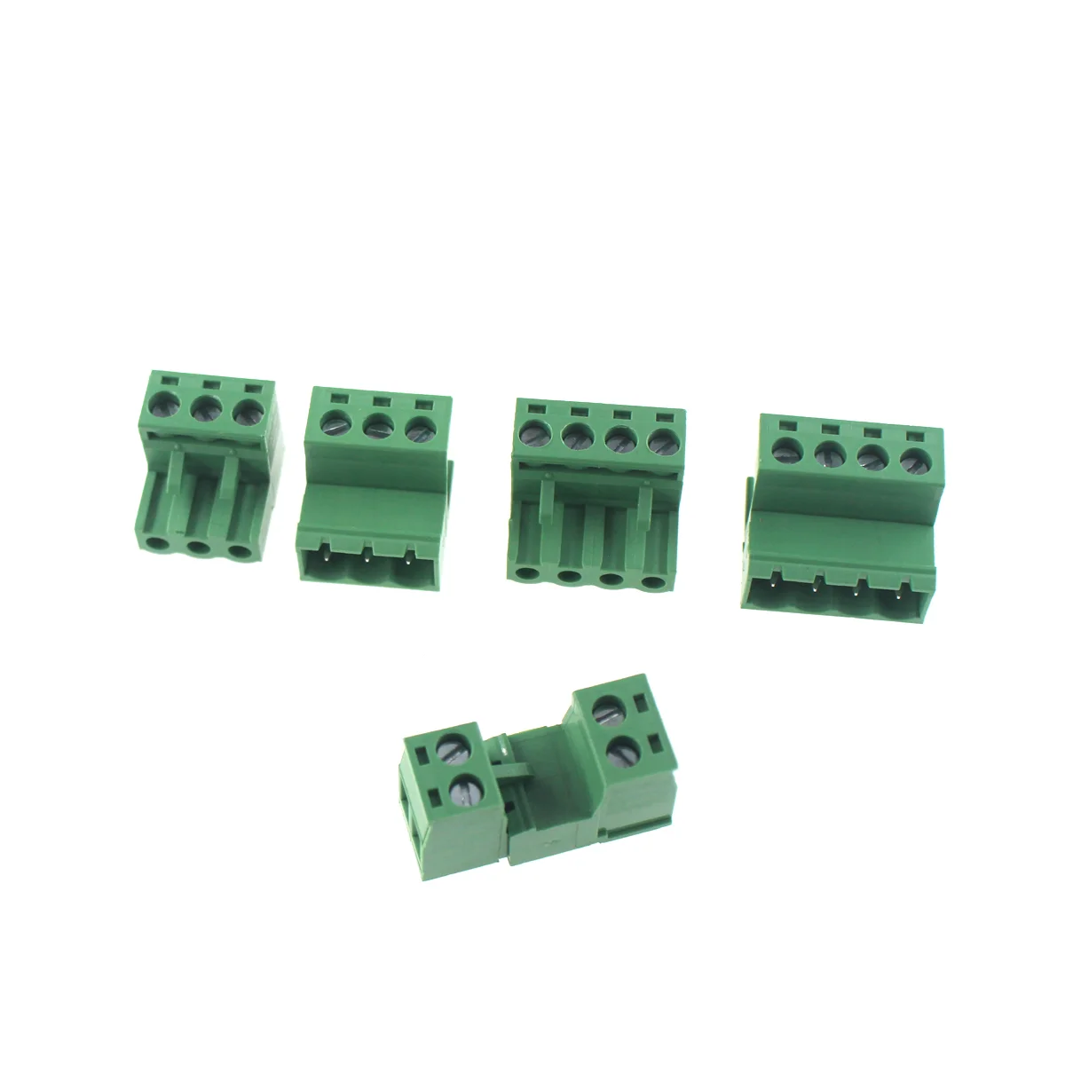 5pcs Solder free docking plug-in terminal block 2EDGRK-5.08 pair 2EDG-5.08MM 2P-12P