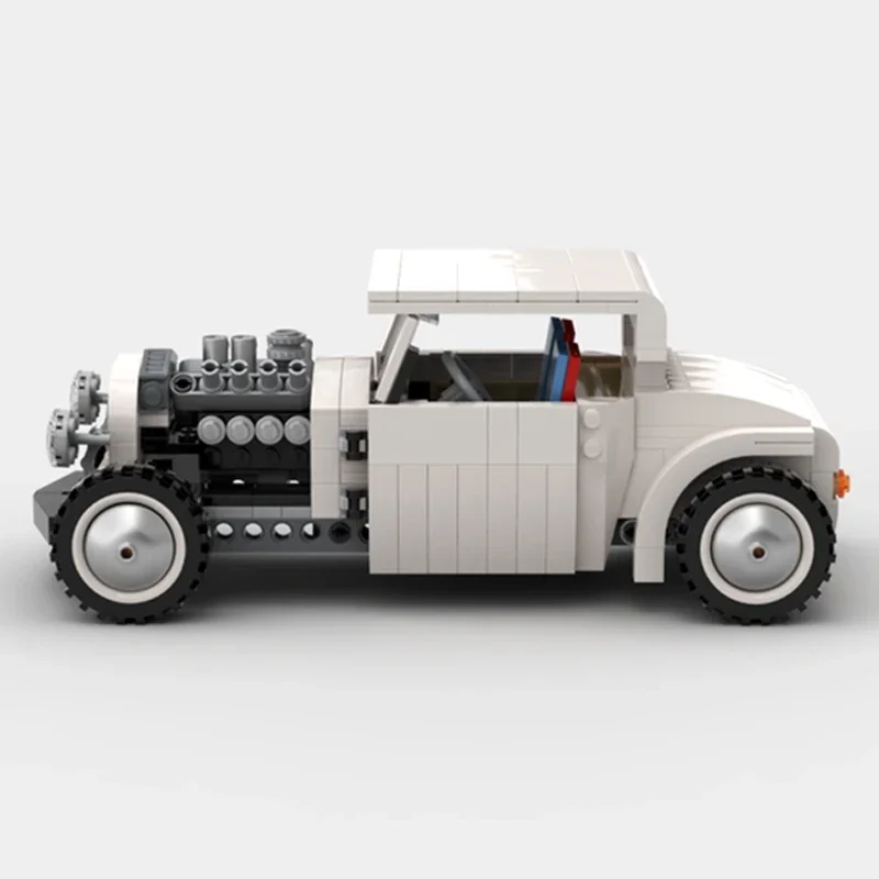 Technical Moc Bricks-modelo de coche clásico Vintage Supercar Modular Building Blocks, juguetes para niños, juegos de bricolaje, ensamblaje