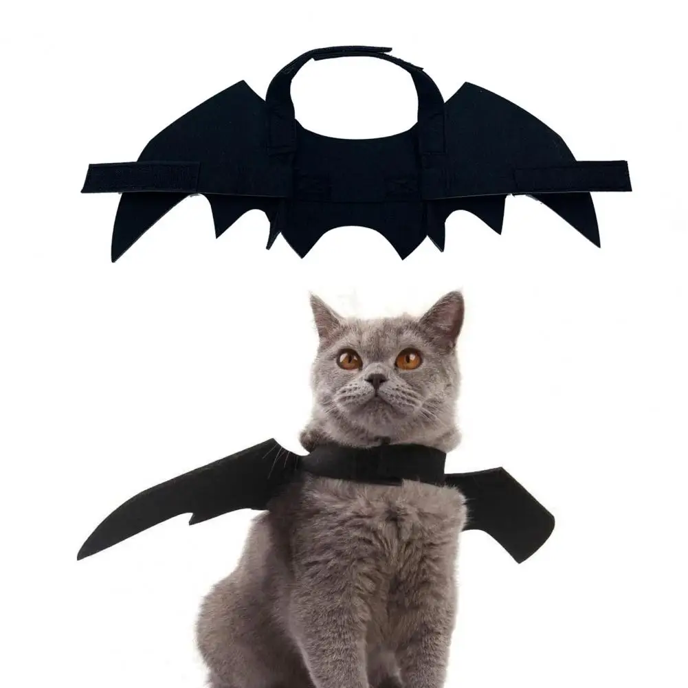 Pet Halloween Costume Halloween Pet Costume Set Cat Bat Wing Apparel Dog Cosplay Accessories for Party Dress Up Felt for Puppy