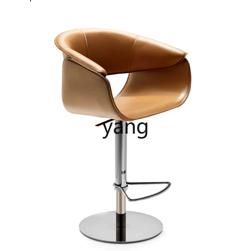 

Yhl Modern Bar Chair Household High Stool Stainless Steel Model Spinning Lift Island Stool