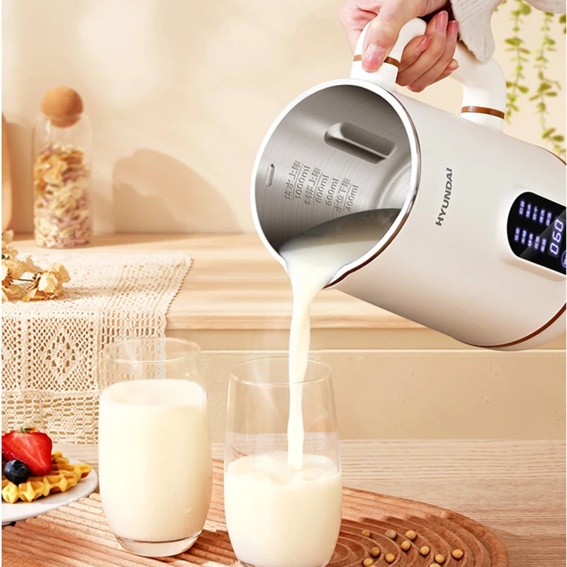 Portable Soybean Milk Machine10-leaf Blade Wall Breaking Machine Juicer Paste Multifunction Blender Food Processer 600/800ml