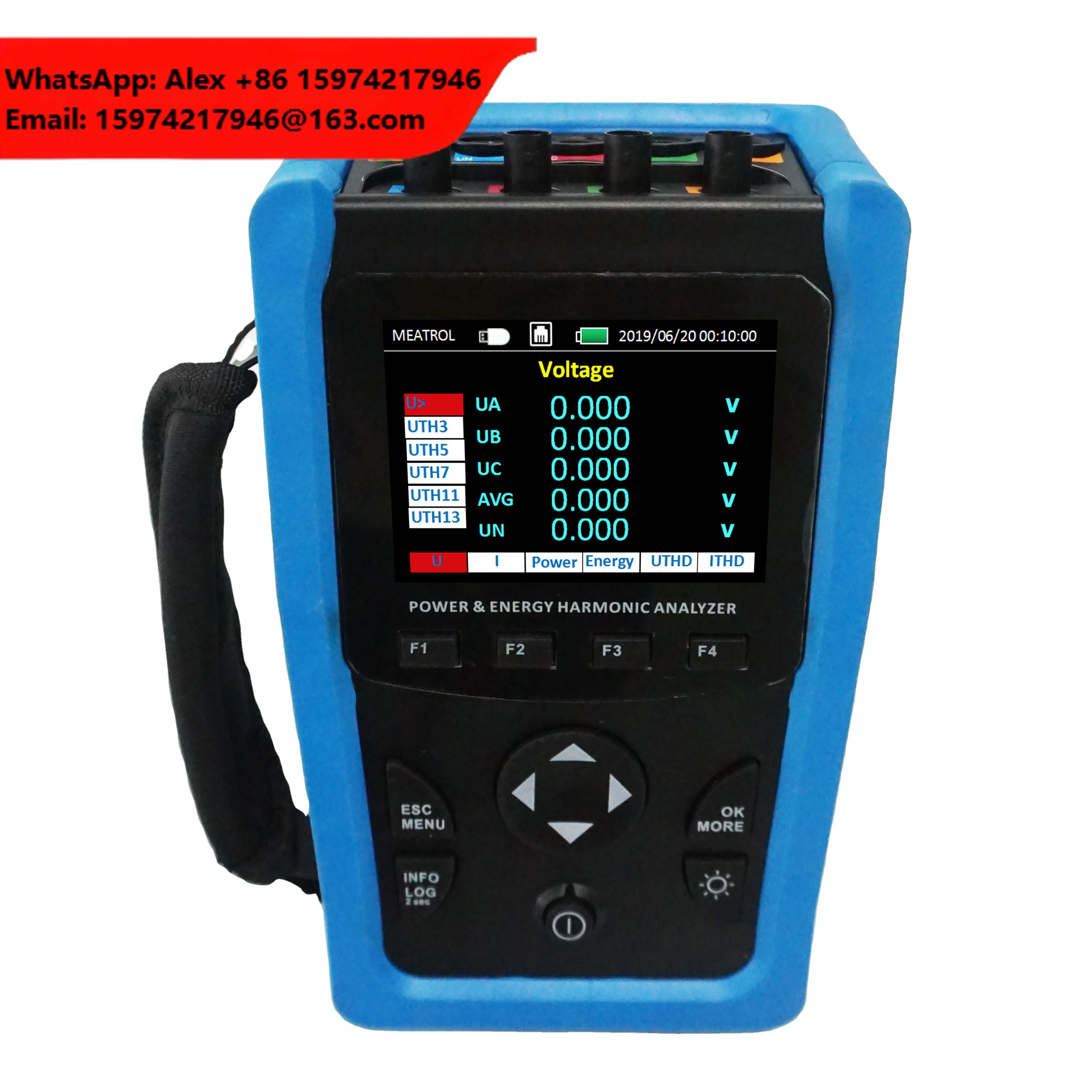 Meatrol ME440 600A MRC-36 Power Quality Analyzer Data Logger Energy Power Meter