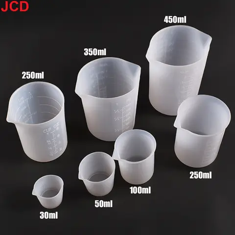 1000ml 600ml 450ml 350ml 250ml 100ml 30ml 수지 용품 용 측정 컵 수지 에폭시 용 실리콘 측정 컵 DIY 공예 도구