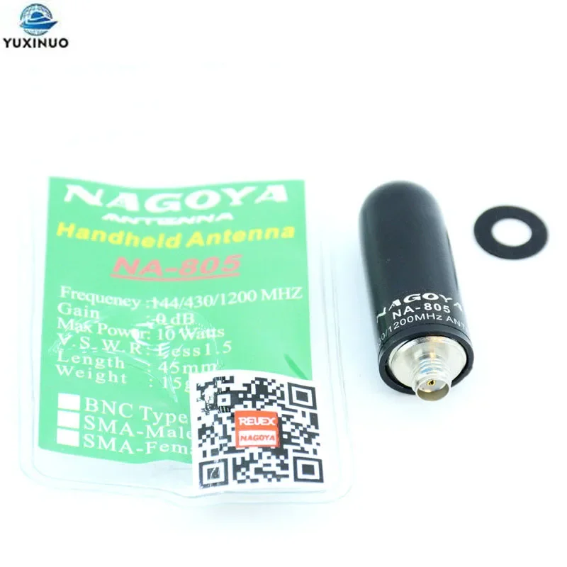 

NAGOYA NA-805 SMA Female UHF VHF Dual Band Mini Thumb Antenna NA805 For Wouxun Kenwood Baofeng UV-5R 888S GT-3 Two Way Radio