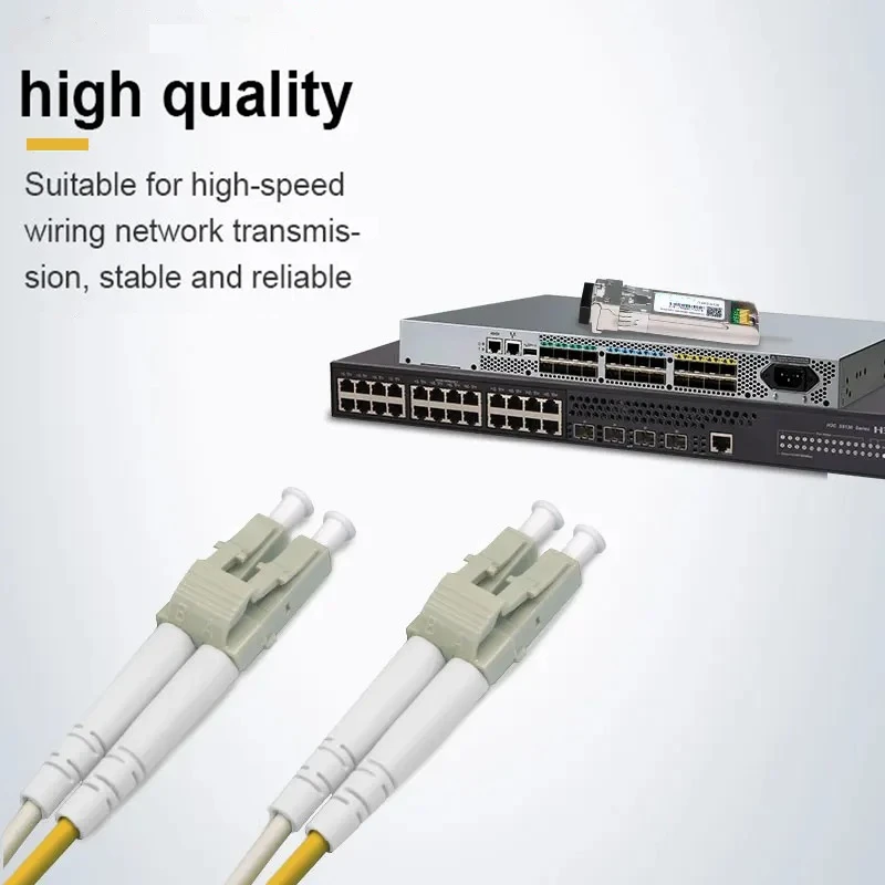 Om4 10 Gigabit Multimode Fiber Optic Patch Cord 1-100m 50/125 2.00mm 10/40/100gbps 2 Core Duplex Fiber Jumper Pigtail