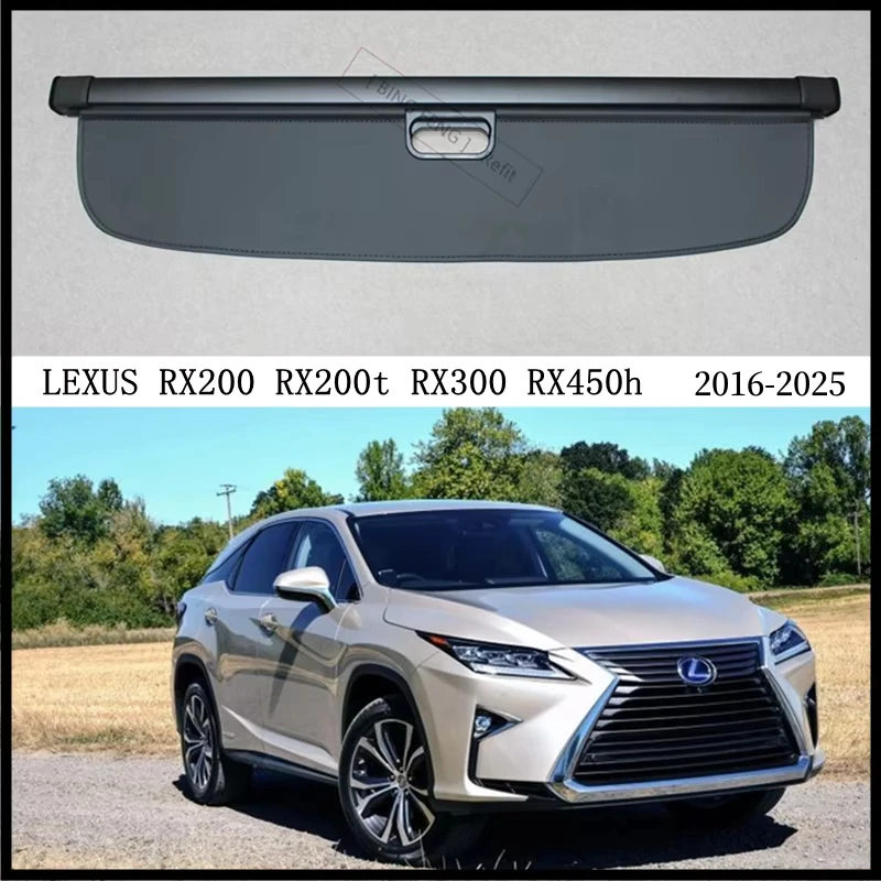 Задняя крышка багажника для LEXUS RX200 RX200t RX300 RX450h 2016-2025, конфиденциальный экран багажника, защитный щиток, детали для модификации