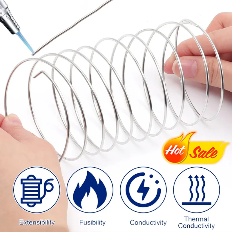 Low Temperature Easy Melt Aluminum Welding Rods 2mm Cored Wiring Roding Solder No Need Solder Powder Weld Bars for Propane Torch