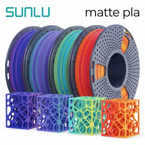 SUNLU Bundle filament 4/8 spool mix color 250g x 4 filament silk PLA/matte PLA/PETG For 3D Printers
