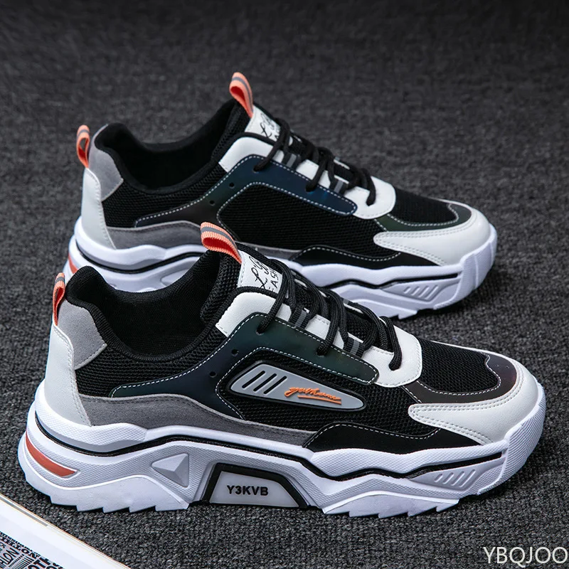 

Men's breathable mesh sports daily casual shoes spring summer height increasing comfortable simple fashionable men's shoes