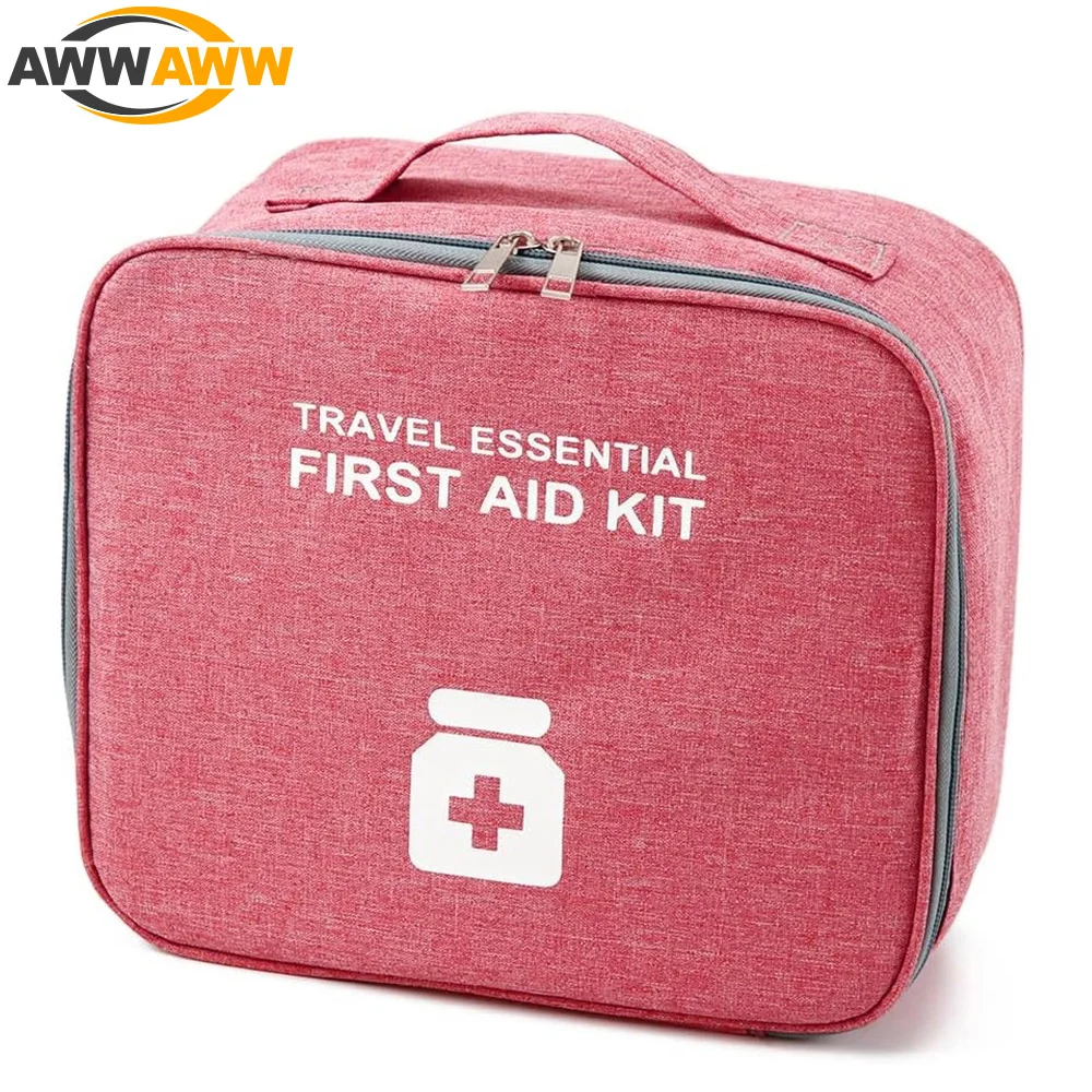 

Empty First Aid Bag,Travel Medicine Bag,Medical Supplies Organizer Bag,Portable Kit for Traveling,Car,Home,Camping,Office,Hiking