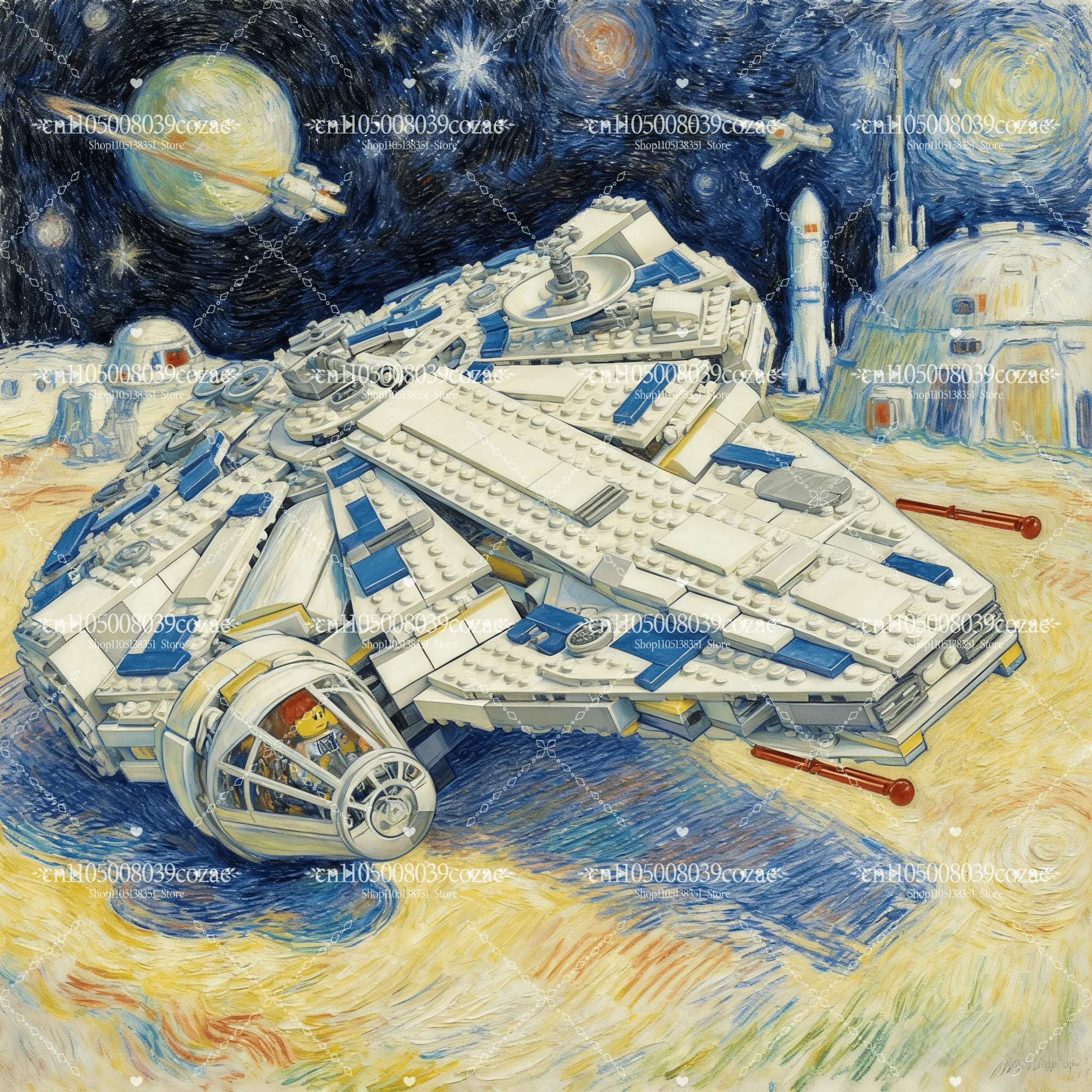 

MOC 1449 шт., космический корабль, строительные блоки, модель для взрослых, строительные кирпичи, игрушки для детей, подарок на день рождения, Рождество