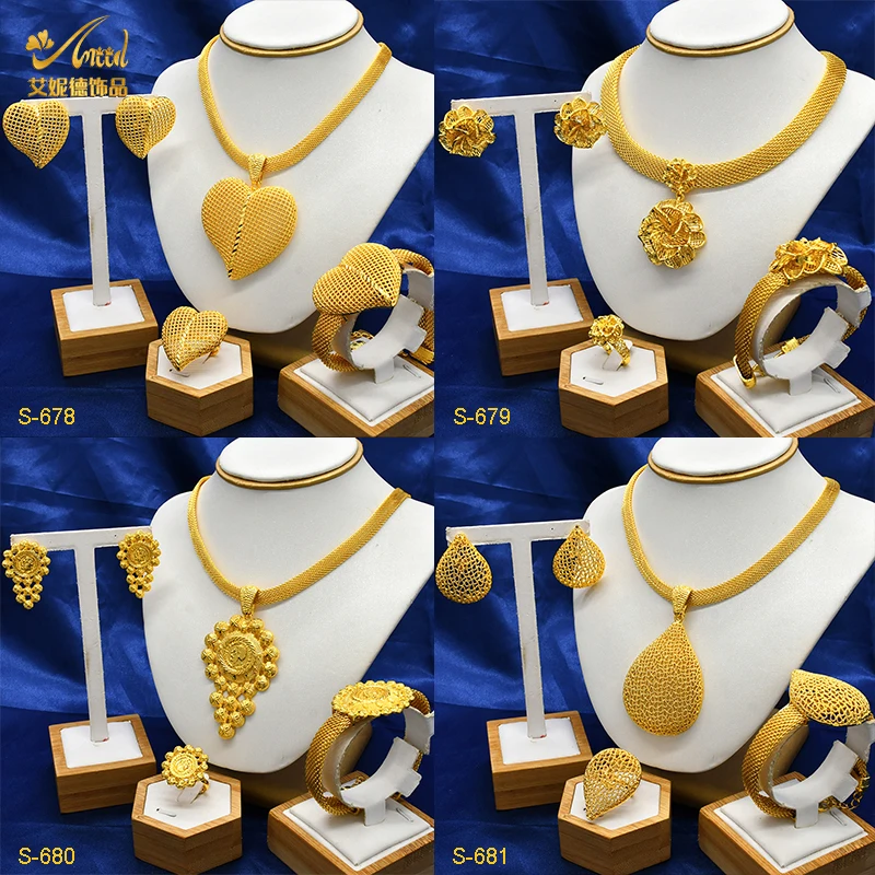 Indian Luxury Water Droplet Necklace and Earrings Set