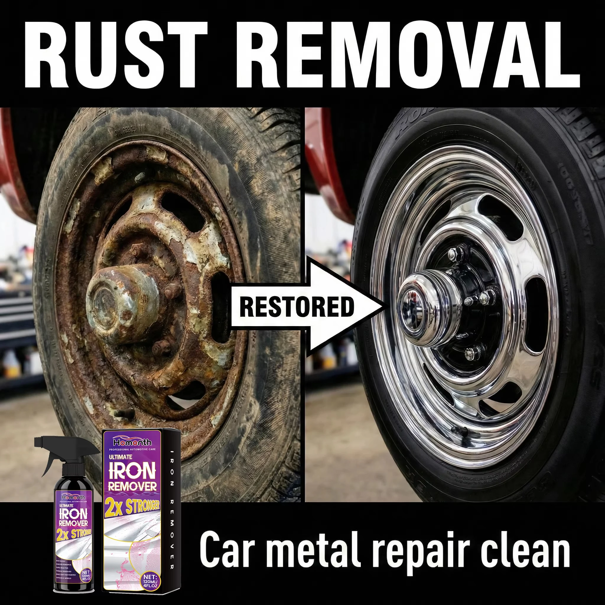 Rust Remover Spray Powerful Rust Removal For Metal Car Bike Household Tools 2026 New image 3