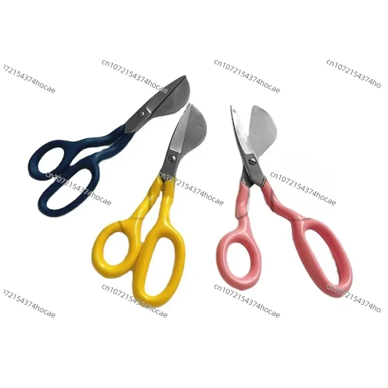 

7 inch duck bill scissors tufted carpet fleece scissors pink duck bill scissors handmade carpet