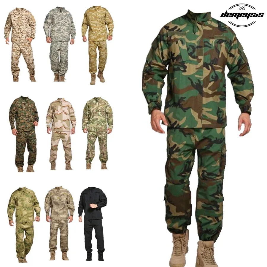 Conjunto táctico woodland militar camisa y pantalón de combate - imagen 2