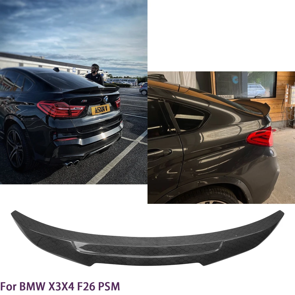 

For BMW X4 F26/X4M PSM Style Real Honeycomb Carbon Fiber Material Rear Spoiler Trunk Wing 2013-2018